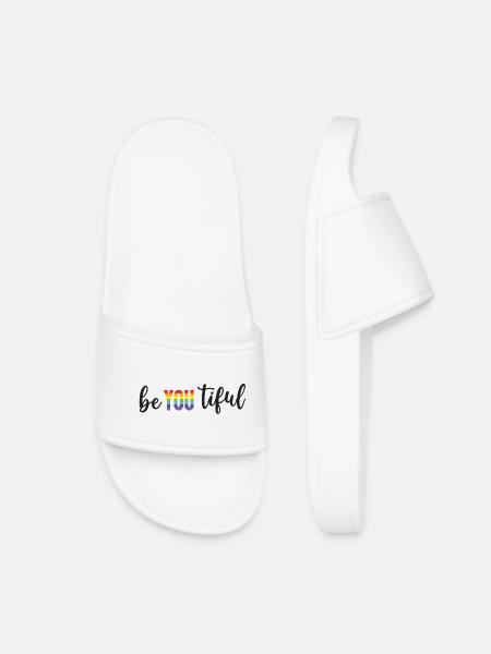 Pride Month LGBT - BeYOUTiful - Frauen Badelatschen - Weiß