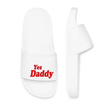 Yes daddy - Frauen Badelatschen - Weiß - Vorne