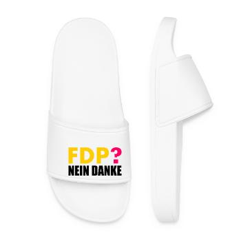 Fdp nein danke - Frauen Badelatschen - Weiß - Vorne
