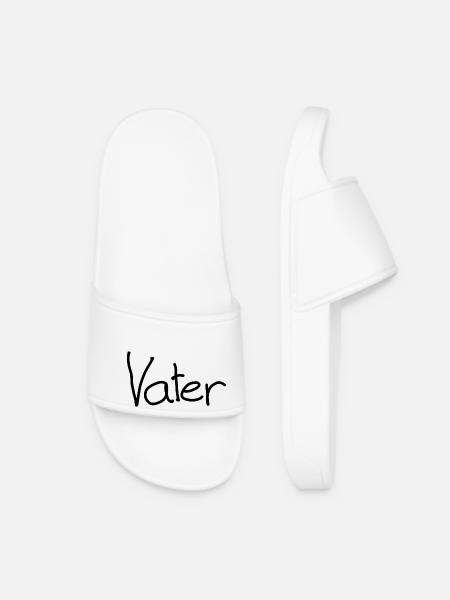 Vater - Frauen Badelatschen - Weiß