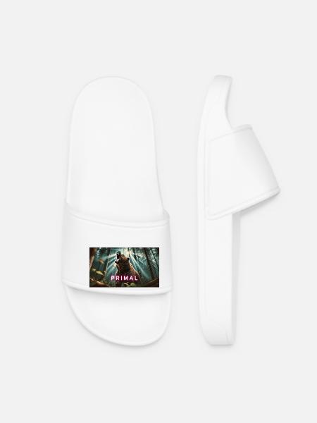 PRIMAL BEAR - Women’s Pool Sliders - white