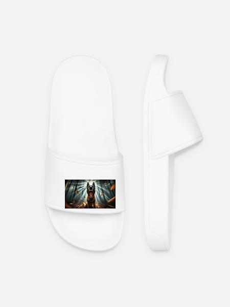 Malinois - Women’s Pool Sliders - white