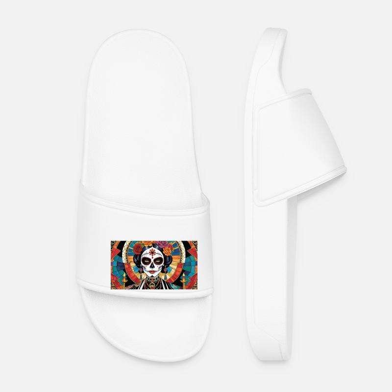 LA CATRINA DELUXE - Women’s Pool Sliders - white