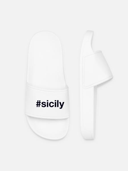 SICILY Hashtag - Claquettes Femme - blanc