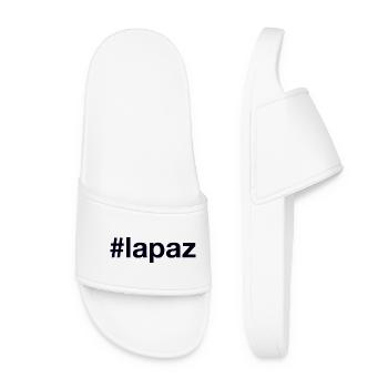 LA PAZ Hashtag Bolivia Bolivien - Frauen Badelatschen - Weiß - Vorne
