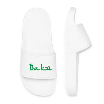Bakou, Azerbaïdjan - Claquettes Femme - blanc - Devant