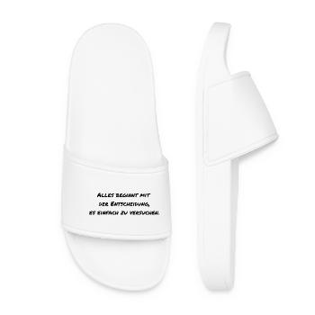 Dire motivation - Claquettes Femme - blanc - Devant