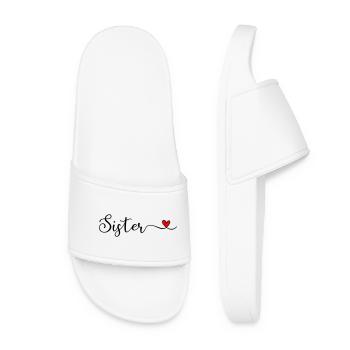 sister - Women’s Pool Sliders - white - Front