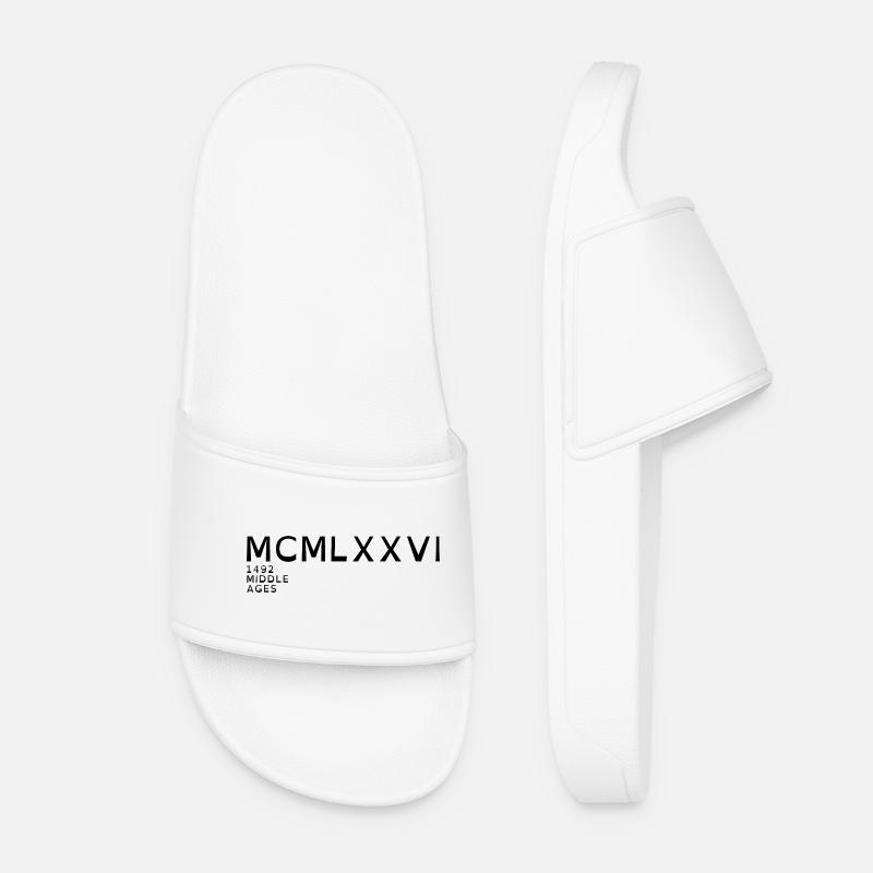 1976_LINE_black - Women’s Pool Sliders - white