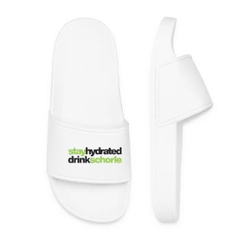 stay hydrated - drink schorle - Frauen Badelatschen - Weiß - Vorne