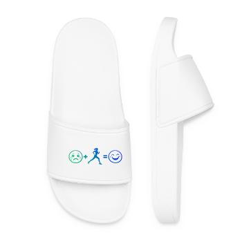 Idée cadeau pour une course à pied - Claquettes Femme - blanc - Devant