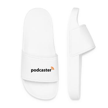 Podcaster - Frauen Badelatschen - Weiß - Vorne