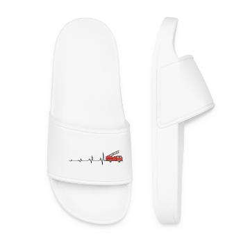 Pompiers Heartbeat Pompier Camion de pompiers - Claquettes Femme - blanc - Devant