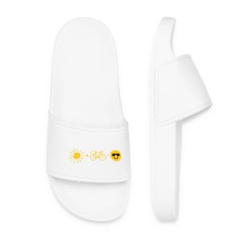 Sun and bicycle - Women’s Pool Sliders - white - Front