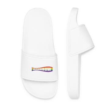 Variation du drapeau arc-en-ciel - Claquettes Femme - blanc - Devant