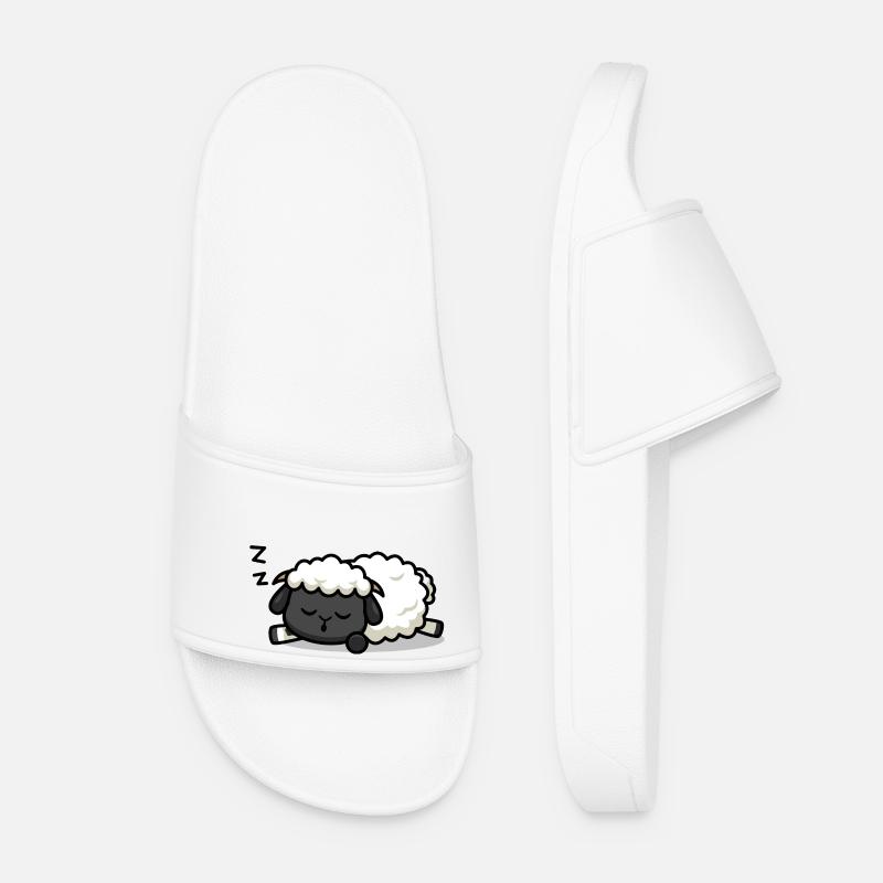 Sleeping lamb - Women’s Pool Sliders - white