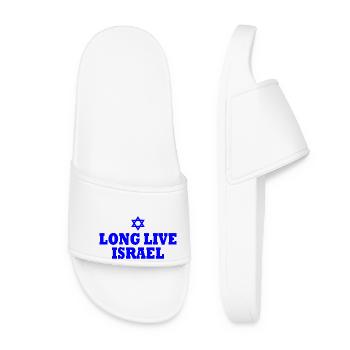 Long live israel - Claquettes Femme - blanc - Devant
