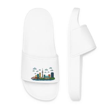Toronto City, Canada - Women’s Pool Sliders - white - Front