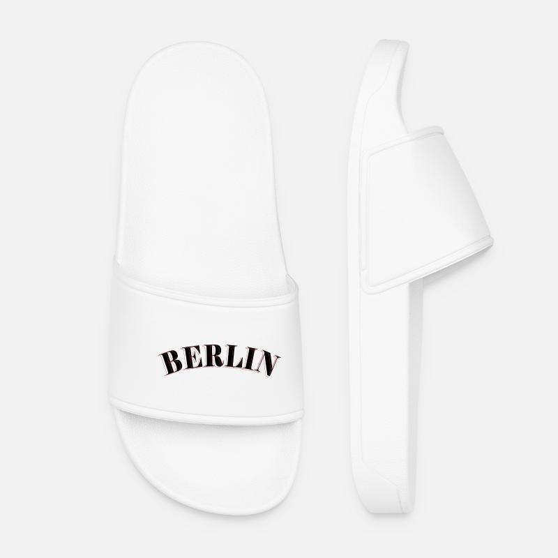 Berliner Retro - Frauen Badelatschen - Weiß