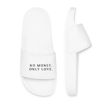 Pas d’argent Amour - Claquettes Femme - blanc - Devant
