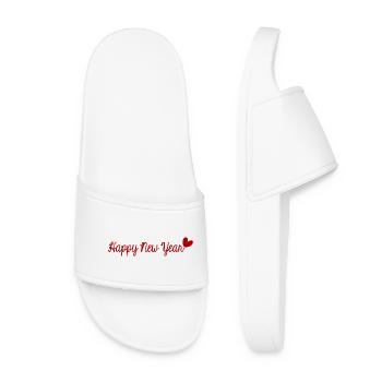 BONNE ANNEE. SAINT SYLVESTRE. NOUVELLE ANNÉE - Claquettes Femme - blanc - Devant