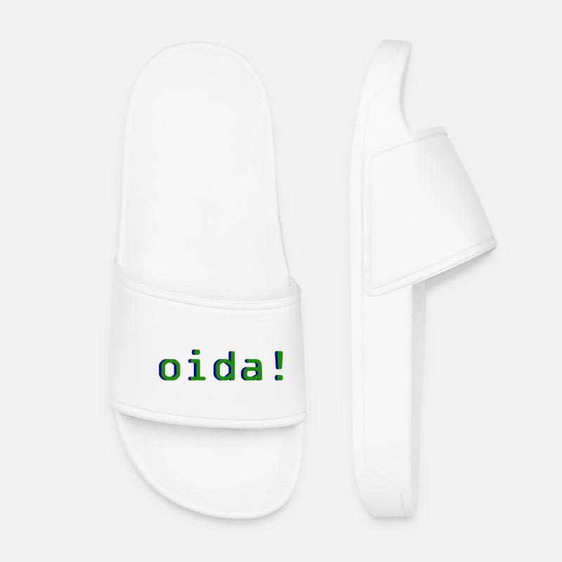 oida! - Frauen Badelatschen - Weiß