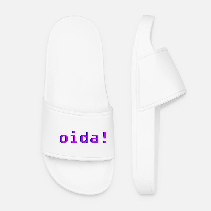 oida! - Frauen Badelatschen - Weiß
