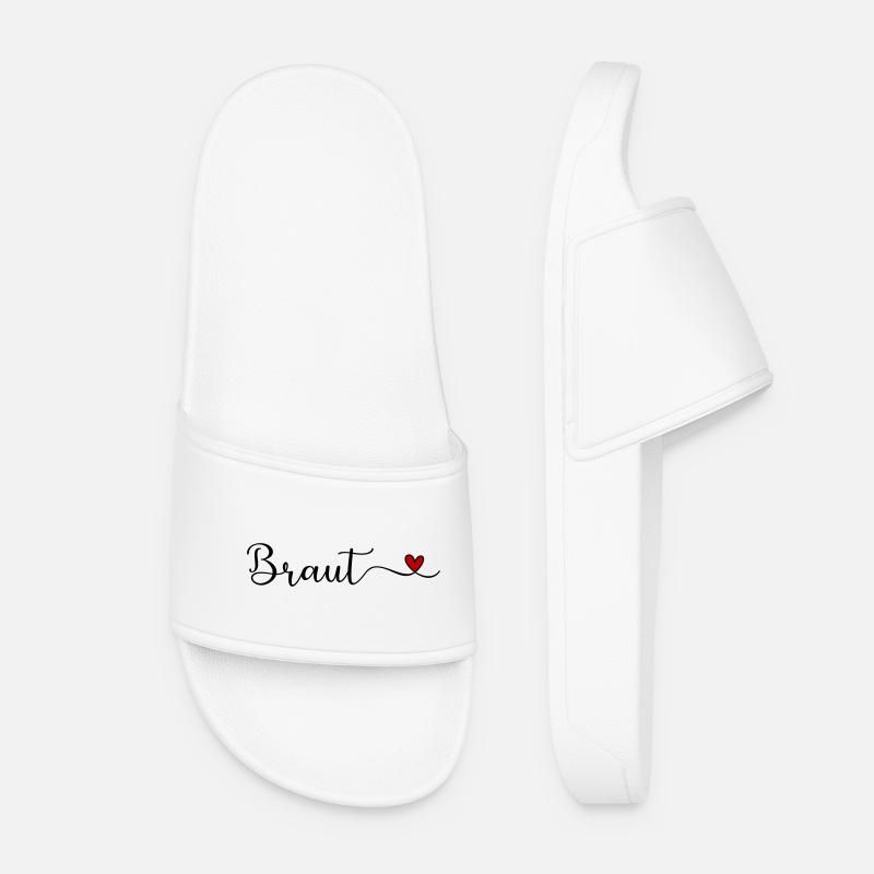 Braut - Frauen Badelatschen - Weiß