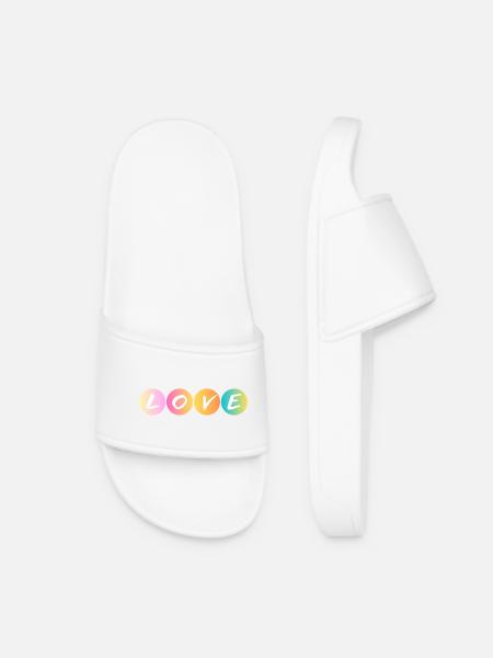Love - Love - Ti amo - Women’s Pool Sliders - white