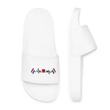 Cardio de fréquence cardiaque pour Paraguay - Claquettes Femme - blanc - Devant