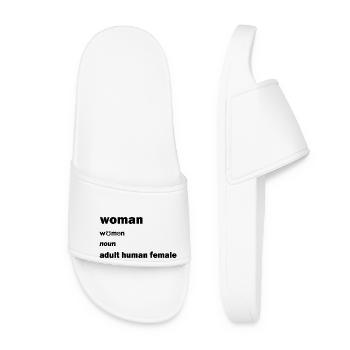 adult human female - Claquettes Femme - blanc - Devant
