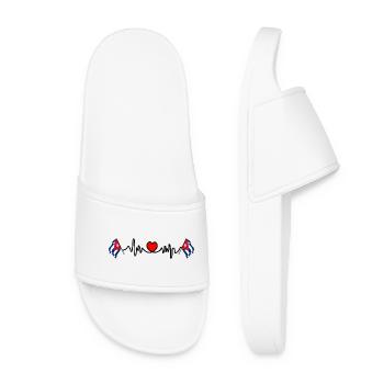 Heart rate cardio for Cuba - Women’s Pool Sliders - white - Front