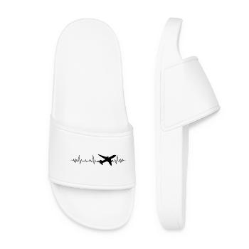 Battement de cœur avion - Claquettes Femme - blanc - Devant