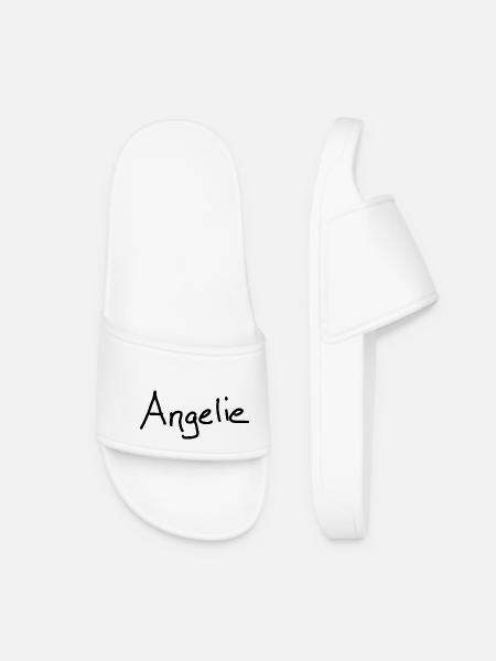 Angélie - Claquettes Femme - blanc