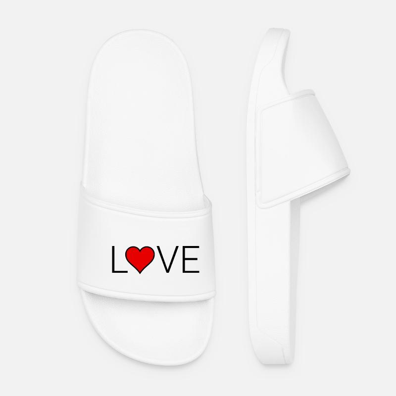 Love - Women’s Pool Sliders - white