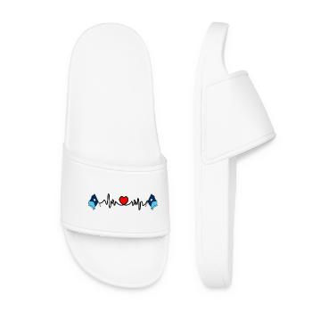 Heart rate cardio for Minnesota - Women’s Pool Sliders - white - Front