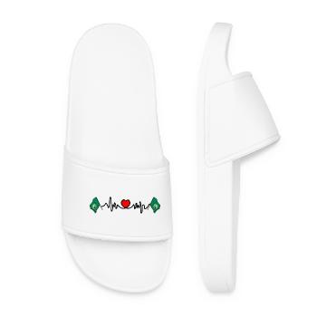 Heart rate cardio for Washington - Women’s Pool Sliders - white - Front