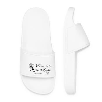 Team de la mariée - Claquettes Femme - blanc - Devant