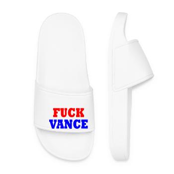 fuck vance - Claquettes Femme - blanc - Devant