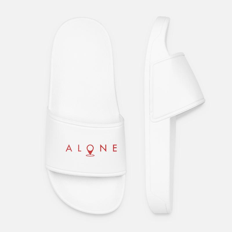 alone - Women’s Pool Sliders - white
