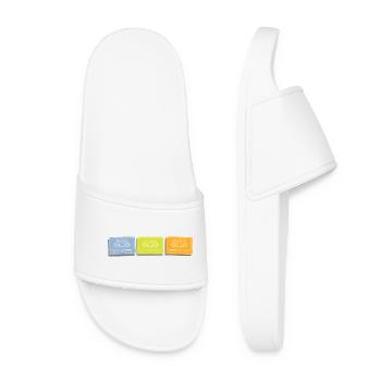 Music Cassettes Cassettes in Retro Pastel Colors - Women’s Pool Sliders - white - Front
