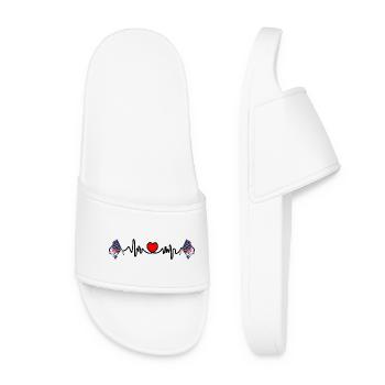 Pays_de_la_Loire_ fréquence cardiaque - Claquettes Femme - blanc - Devant