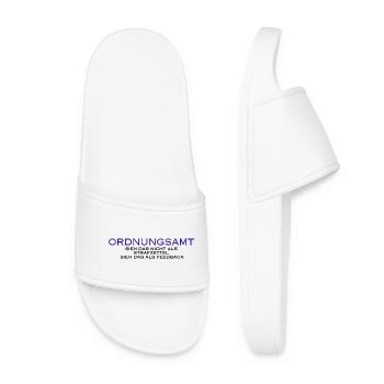 Public order office See this as feedback - Women’s Pool Sliders - white - Front