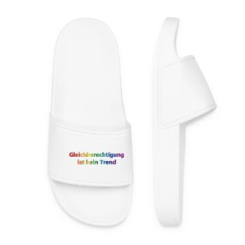Equality is not a trend rainbow - Women’s Pool Sliders - white - Front