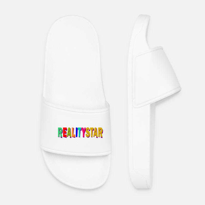 Explosion des couleurs de RealityStar - Claquettes Femme - blanc