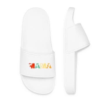 Mama Parkour Free Running Rétro Design - Claquettes Femme - blanc - Devant