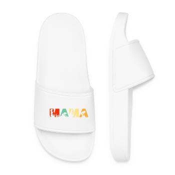 Gardener Mama Retro Sunset Horticulture Art - Women’s Pool Sliders - white - Front