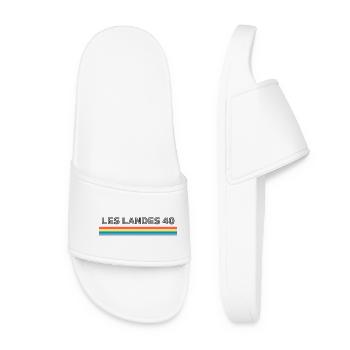 Les Landes 40 T-Shirt Cadeau Humour - Claquettes Femme - blanc - Devant