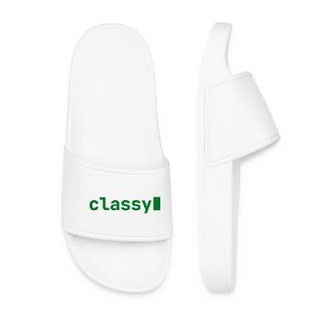 classy | Developer mood | dark - Women’s Pool Sliders - white - Front