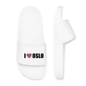 I love Oslo Norwegen - Frauen Badelatschen - Weiß - Vorne
